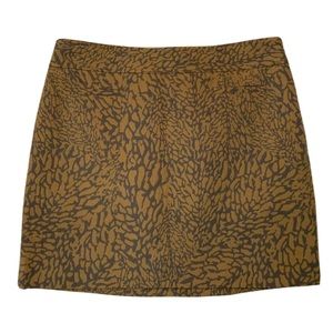 Ann Taylor Loft Petites Straight Short Skirt 
Tan & Gray Lined Side Zip 10P